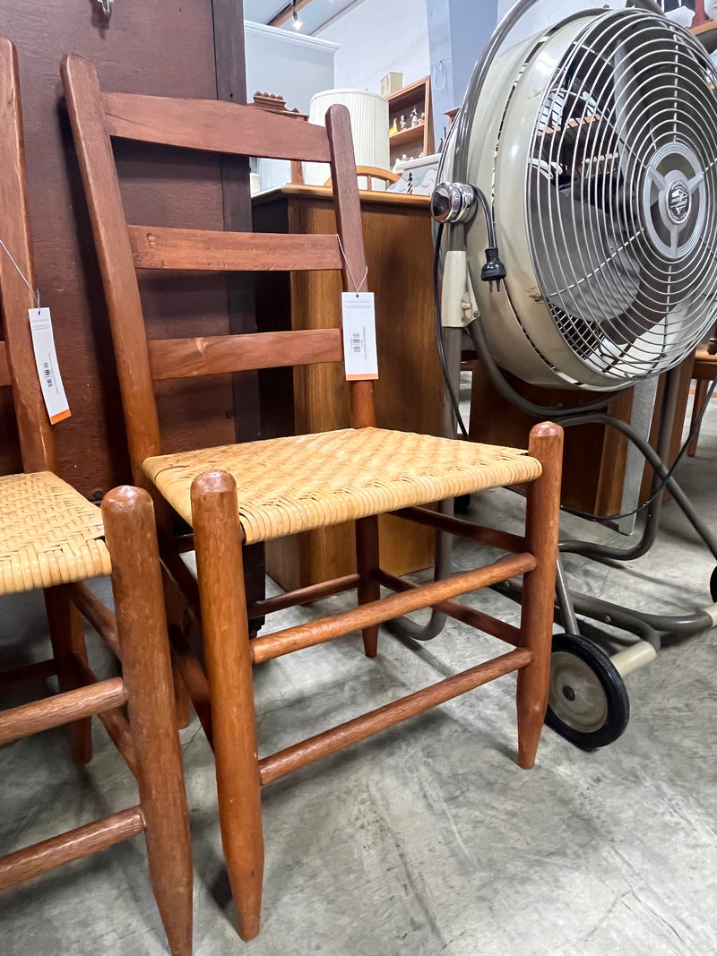 Antique cane bottom chair