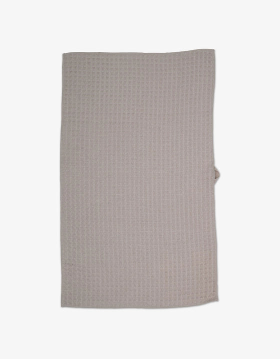Geometry Waffle Bath Towel - TAUPE