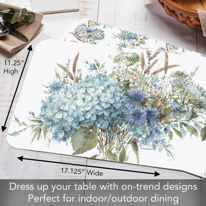 Bohemian Blue Reversible Plastic Placemat