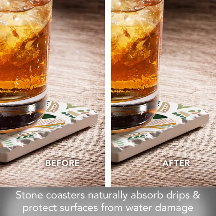 Bohemian Tile 4 Pack Asst Coaster Set