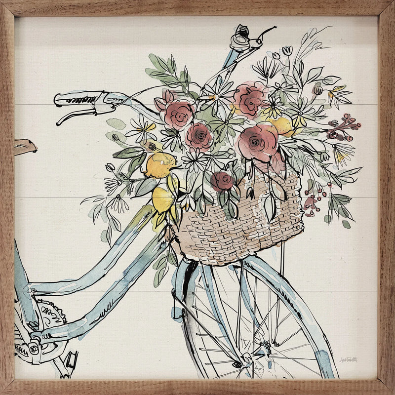 Farmhouse Flea Market Floral Bike Wall Decor
