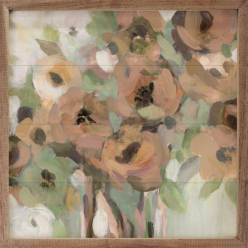 Peachy Blooms Wall Art