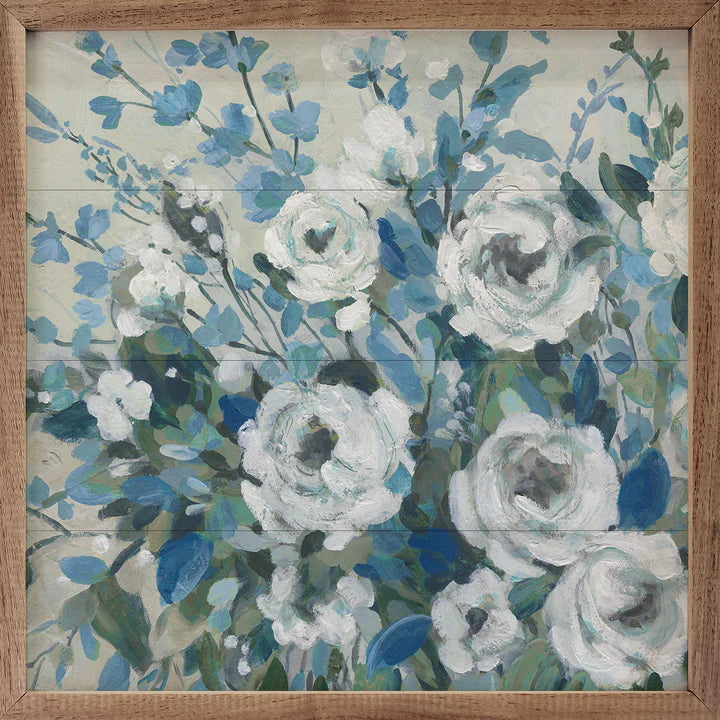 Sapphire Blossoms By Carol Robinson Wall Art