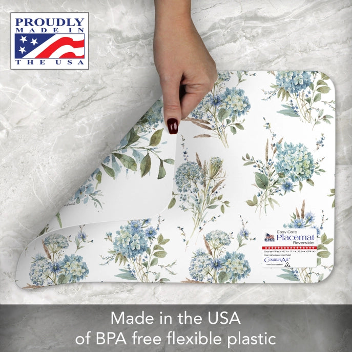 Bohemian Blue Reversible Plastic Placemat