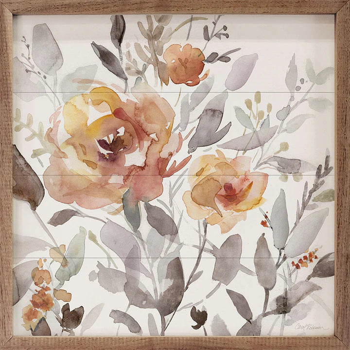 24X24 Sunbaked Flowers I By Carol Robinson Wall Art