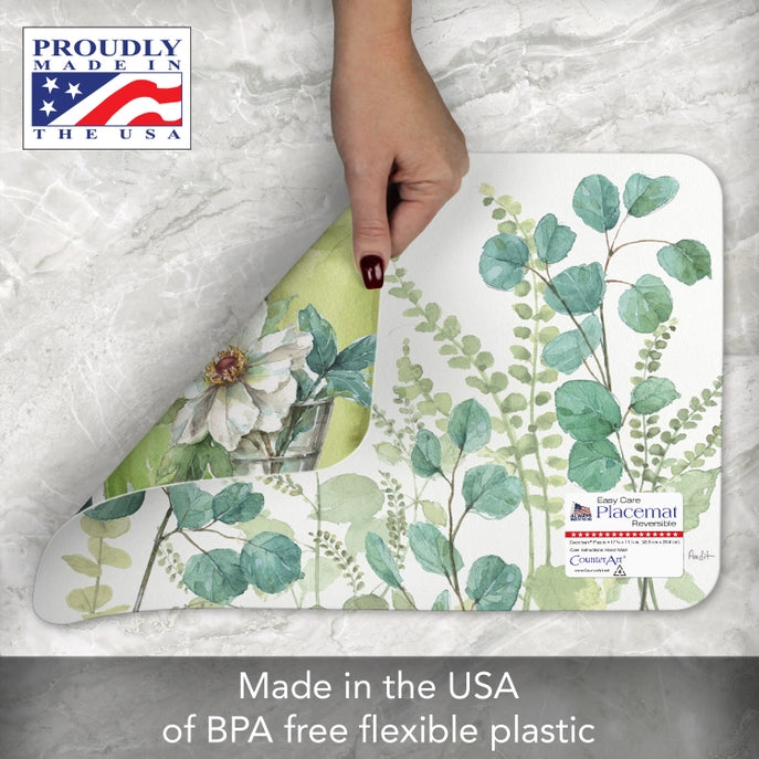 Greenery Reversible Plastic Placemat