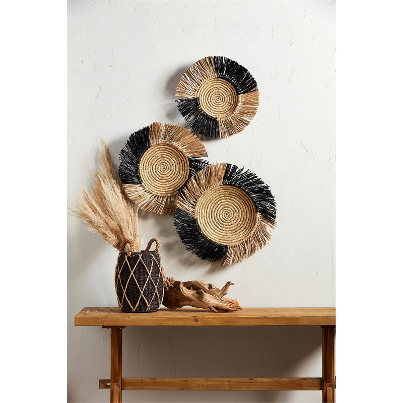 Fringe Wall Basket Set