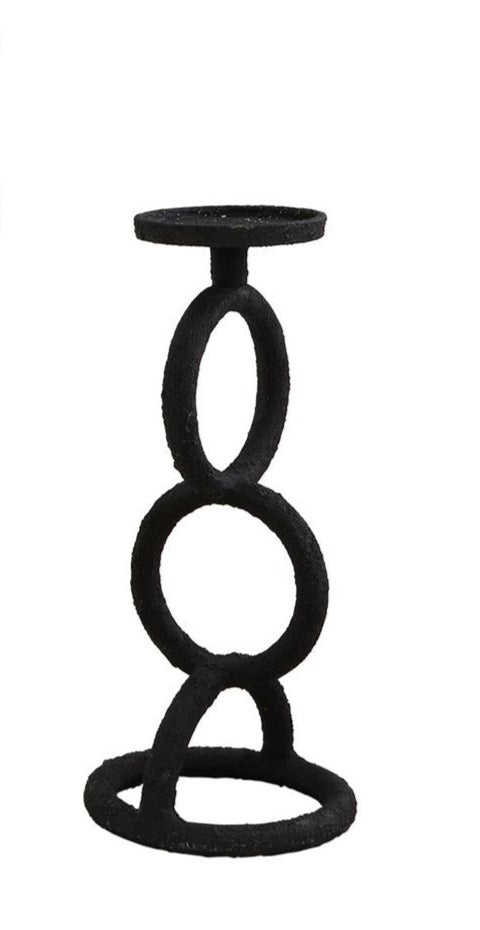 Black Chain Link Candlestick