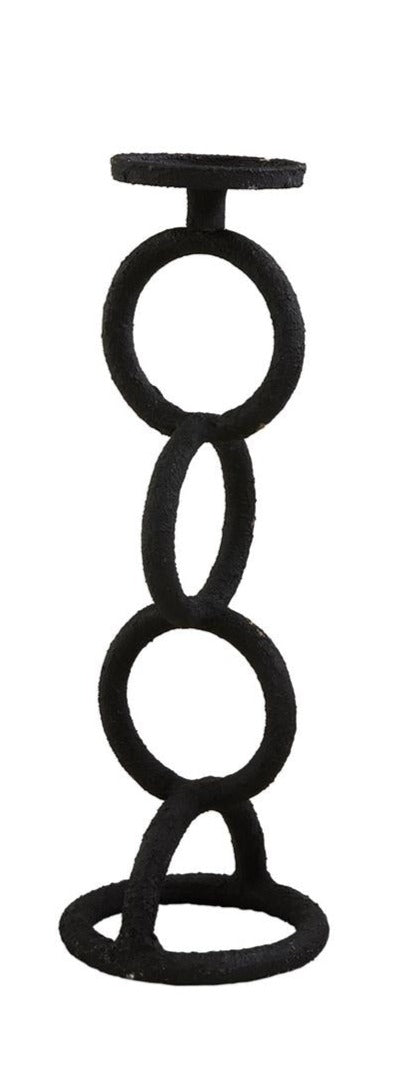 Black Chain Link Candlestick