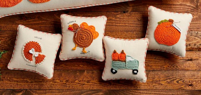 Thanksgiving Mini Crochet Pillow