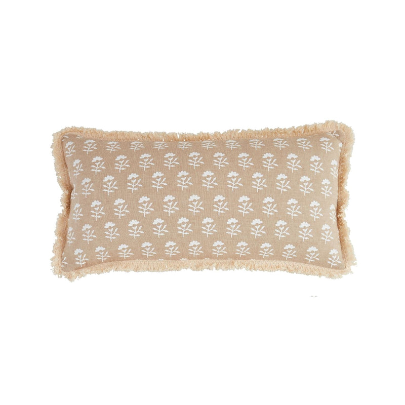 Neutral Block Print Pillow