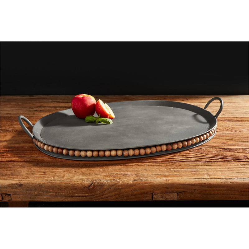 Beaded Tin Tray