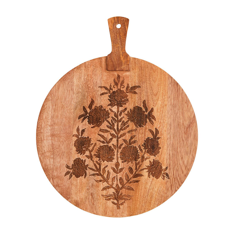 Block Print Circle Board