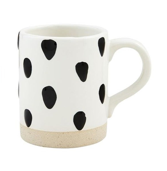 Black Patterned Mug