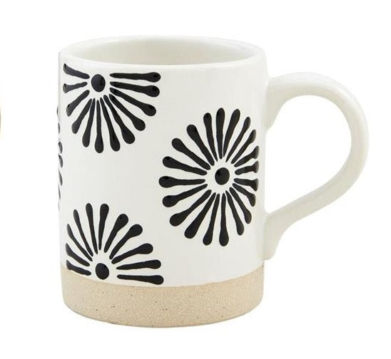 Black Patterned Mug
