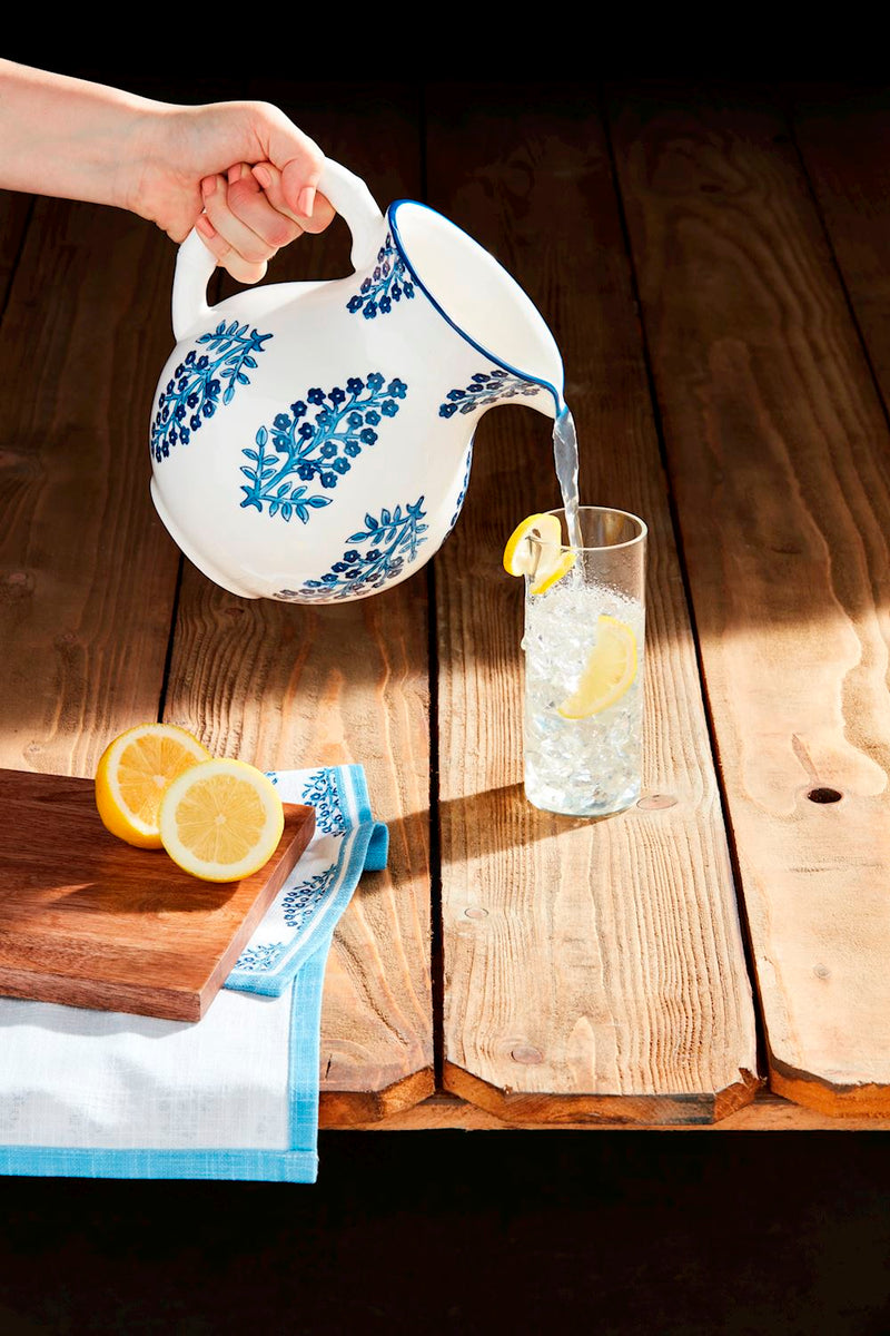 Block Print Pitcher