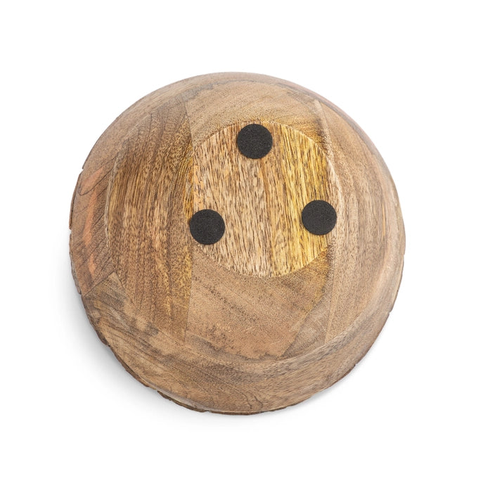 Limited Edition Mango Wood Serving Bowl w/ Bark Edges