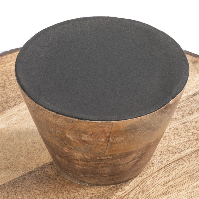 Limited Edition Mango Wood Cake Stand w/ Bark Edges