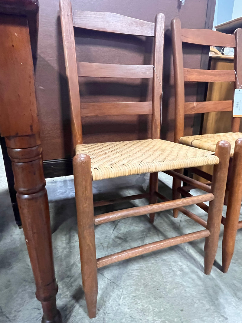 Antique cane bottom chair