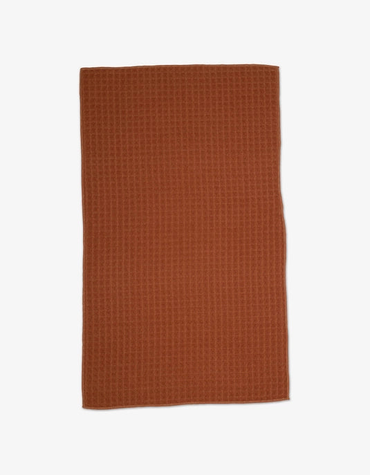 Geometry Waffle Bath Towel - CLAY