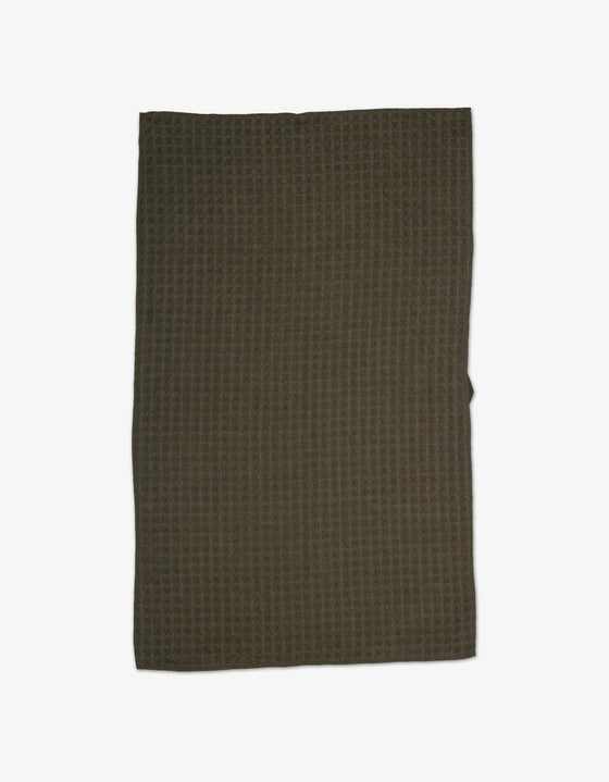 Geometry Waffle Bath Towel - FOREST
