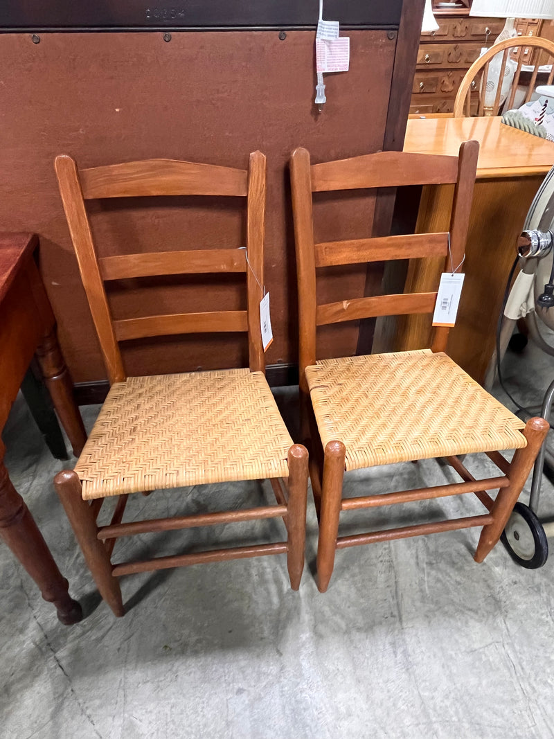 Antique cane bottom chair