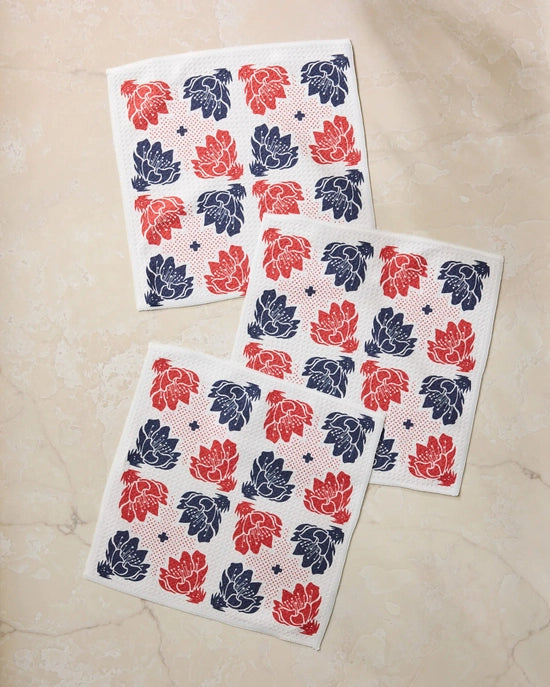 Geometry Dishcloth Set - Founding Floral