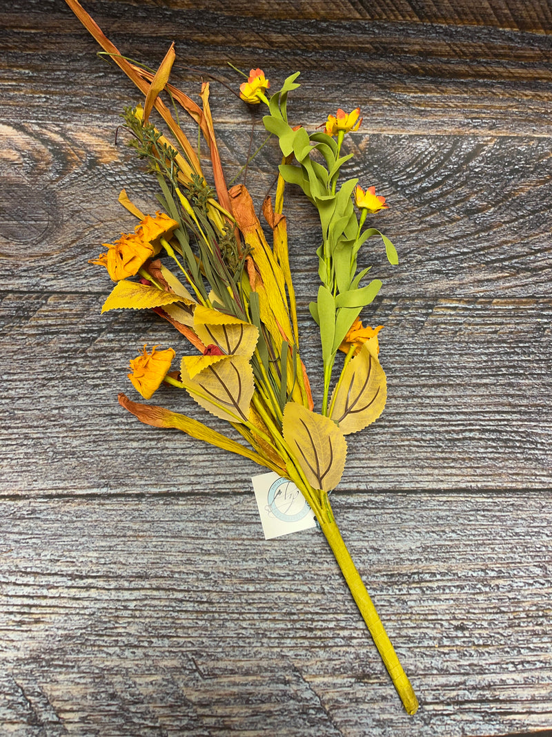 Dried Leaves Sunflower Bush