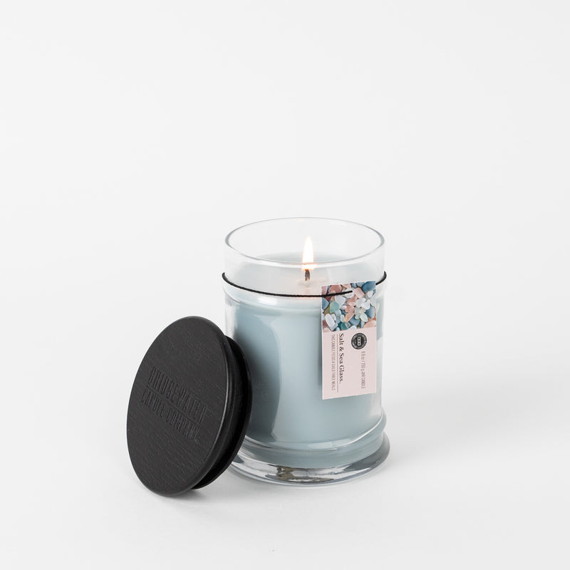 8OZ SMALL JAR CANDLE - Salt & Sea Glass