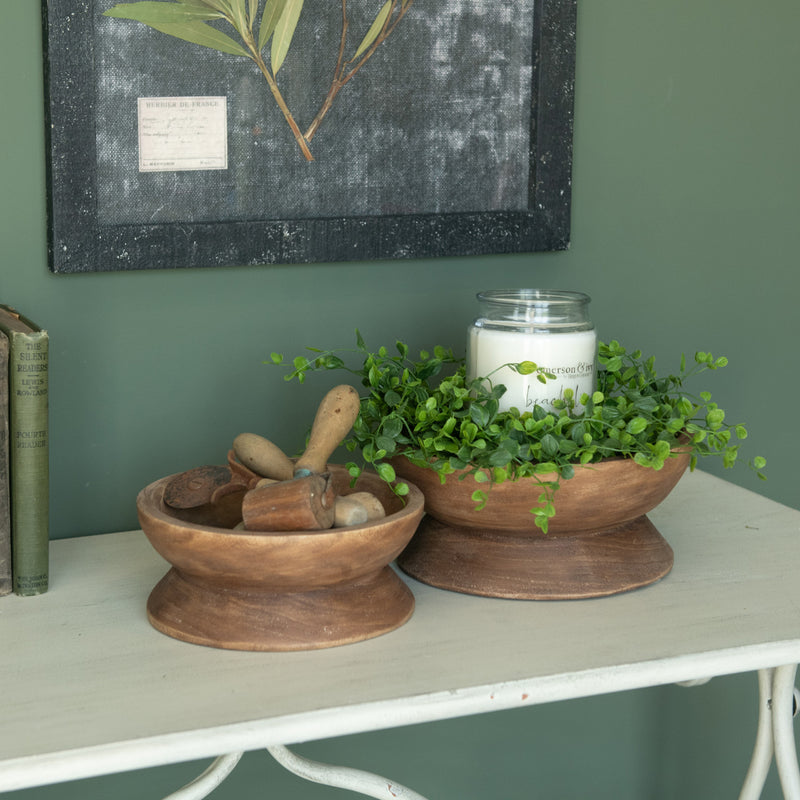 Raised Wood Bowl