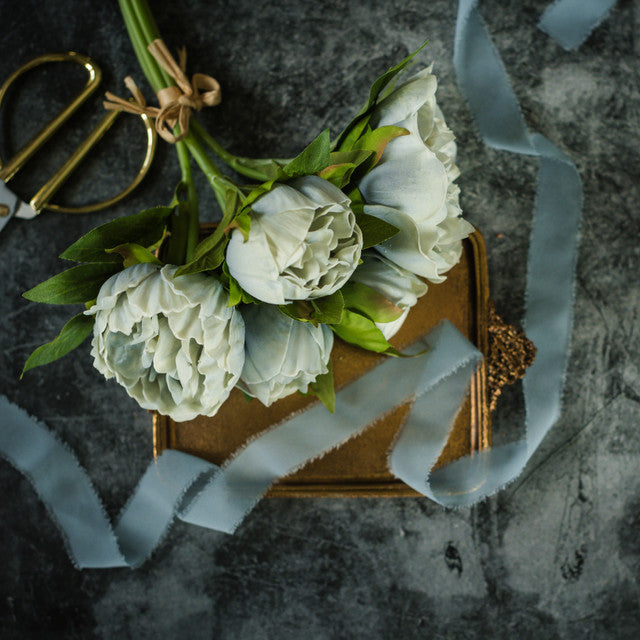 DUSTY BLUE PEONY BUNDLE