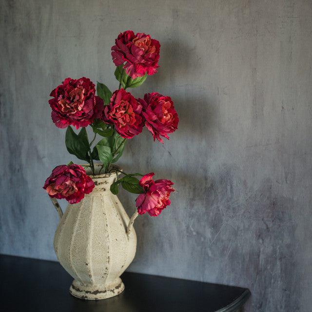 25" BURGUNDY PEONY STEM
