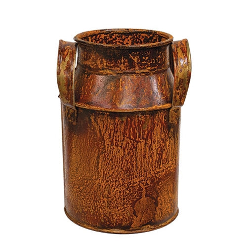 Rusty Tin Wide Milk Can