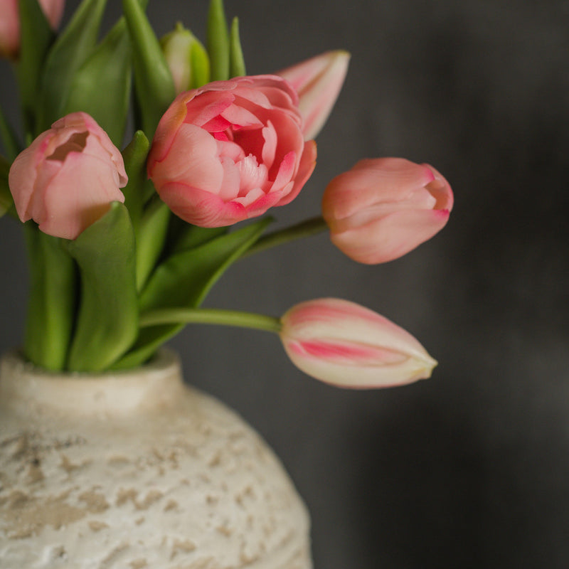 9.5" PALE PINK TULIP BUSH