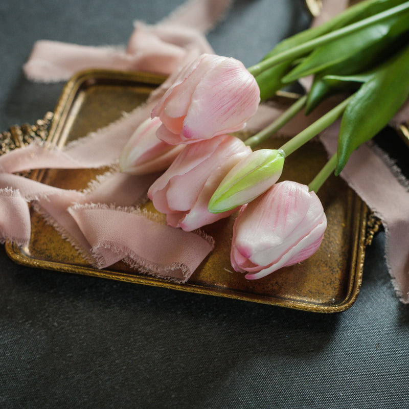 15.75" PINK TULIP BUSH