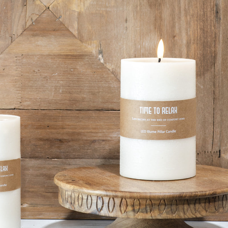LED Wide Pillar Candle