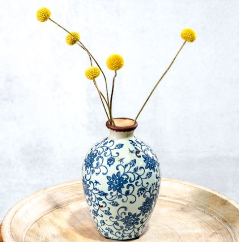 Vintage Floral Vase