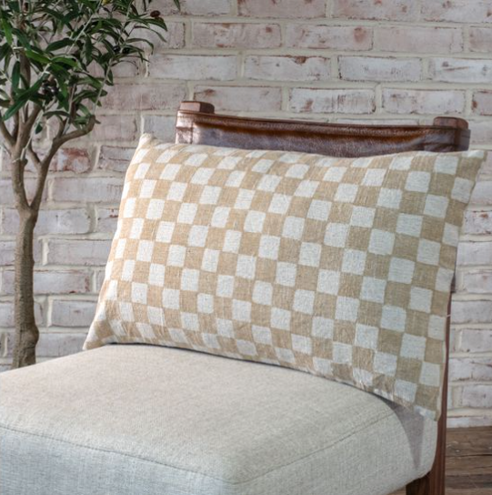 14X24 Check Pillow