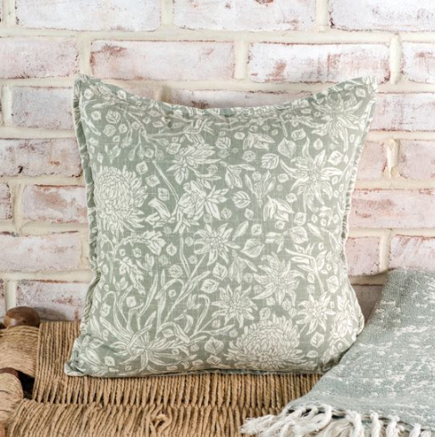 16x16 Olive Floral