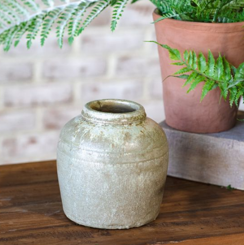 Rustic Green Bouquet Vase