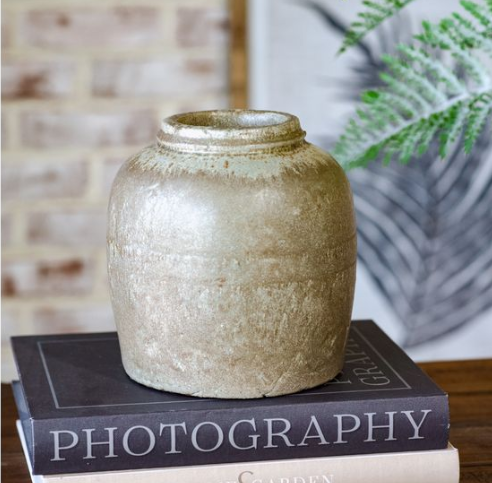 Rustic Green Bouquet Vase