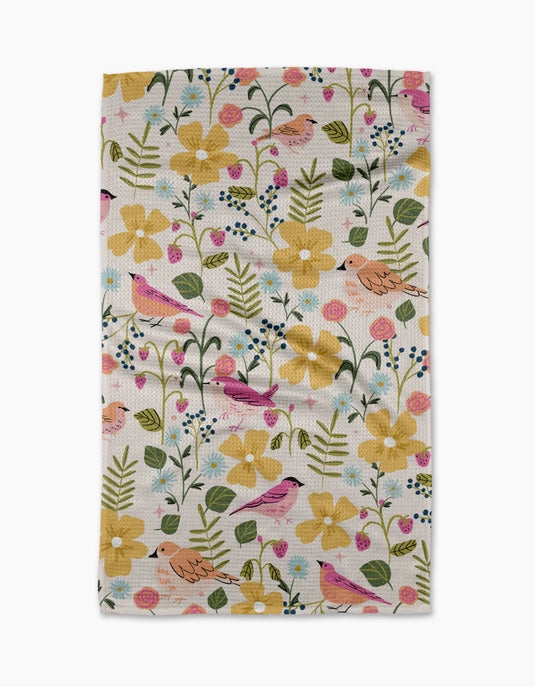 Geometry Tea Towel - Summer Songbirds