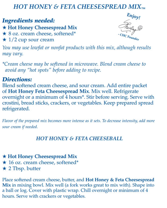 Hot Honey & Feta Cheesespread Mix