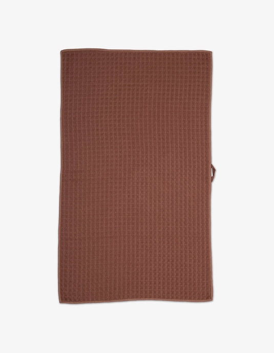 Geometry Waffle Bath Towel - DUSTY ROSE