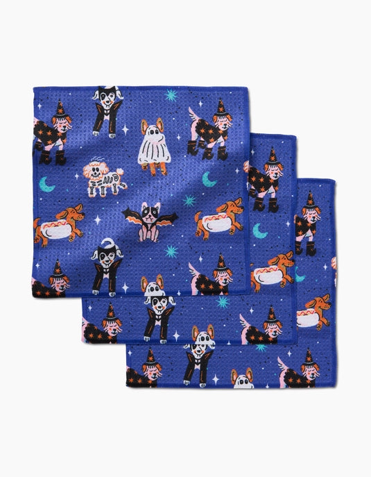 Halloween Hounds Dishcloth Set