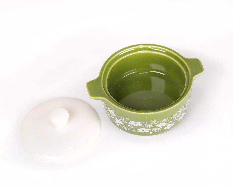 Pyrex Inspired Spring Blossom Casserole Ceramic Trinket Box