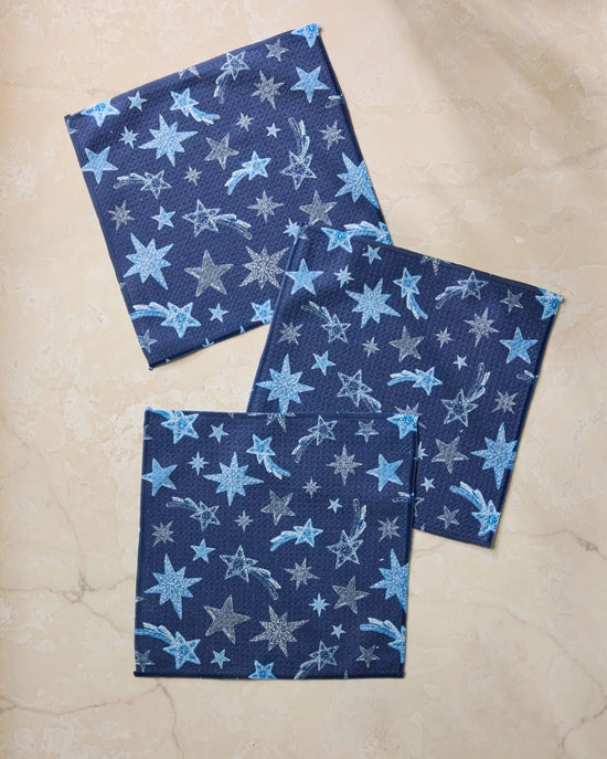 Geometry Dishcloth Set - Beaded Stars