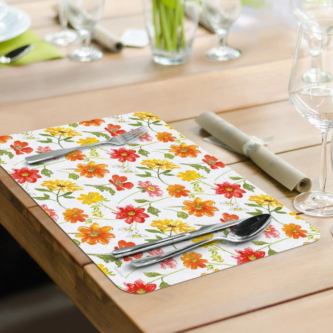 Farmhouse Floral Reversible Plastic Placemat