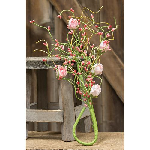 Pink Rosebud Bush
