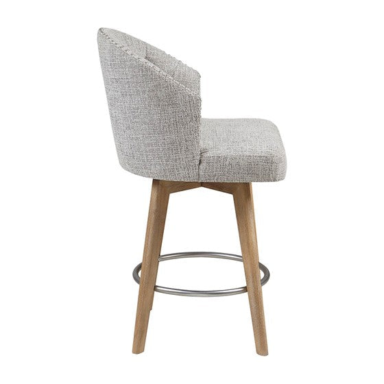 Onyx Upholstered 360 Degree Swivel Counter Stool 26" H